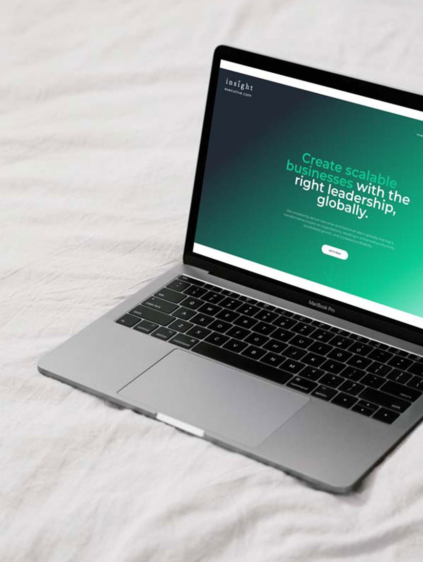 Corporate Website Design and Development for U.S. based Recruiting company Insight Executive Search.